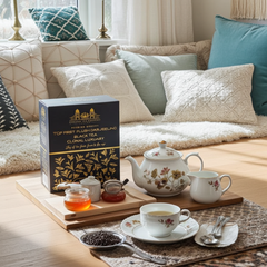 Premium Clonal First Flush Darjeeling Black Tea – handpicked loose leaf tea from the Himalayas by Chelsea Tea Company.