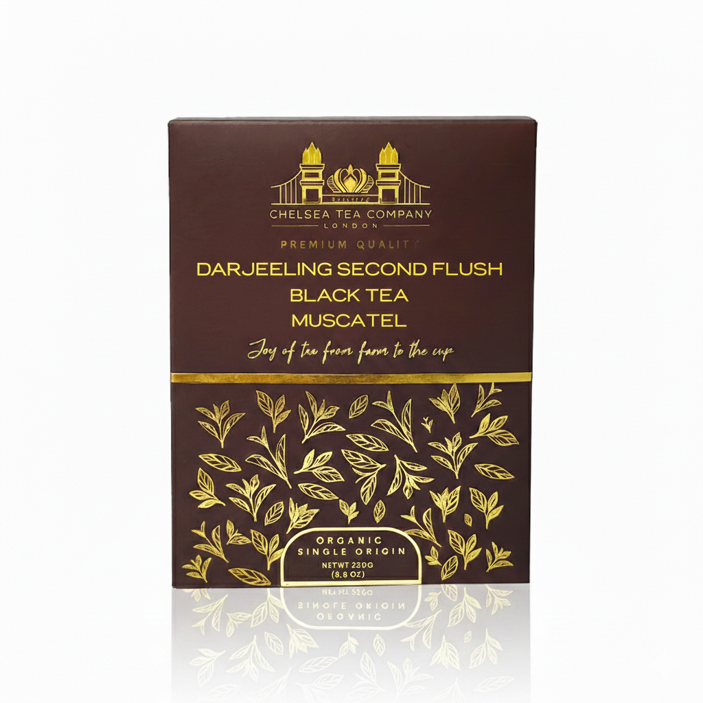 Darjeeling Organic Second Flush Luxury Black tea Muscatel.