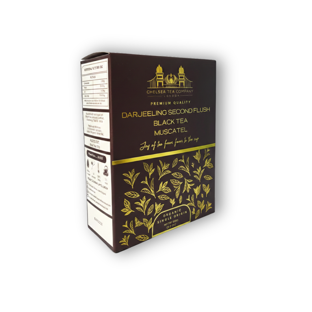 Darjeeling Organic Second Flush Luxury Black tea Muscatel.