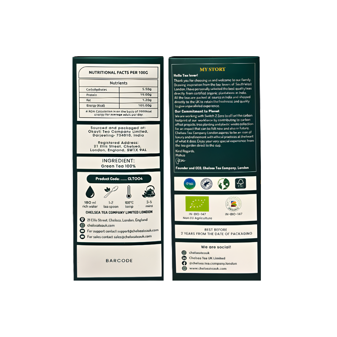 Darjeeling Ultra Premium Organic Green Tea Buddha's Delight.